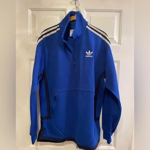 Men's Royal Blue, Black, and White Three Stripe Jacket